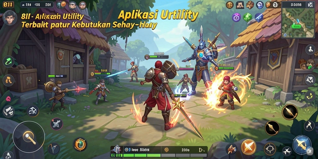 Tampilan antarmuka aplikasi 8II yang sederhana dan efisien.