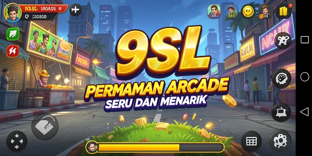 Tampilan gameplay seru dari 9SL yang penuh tantangan.