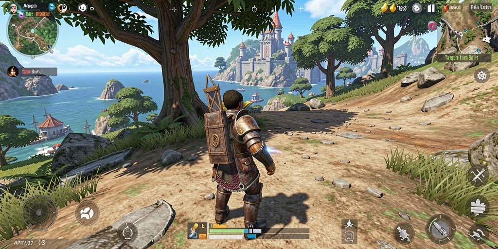 Tampilan gameplay <strong>API77</strong> yang menakjubkan di dunia terbuka.