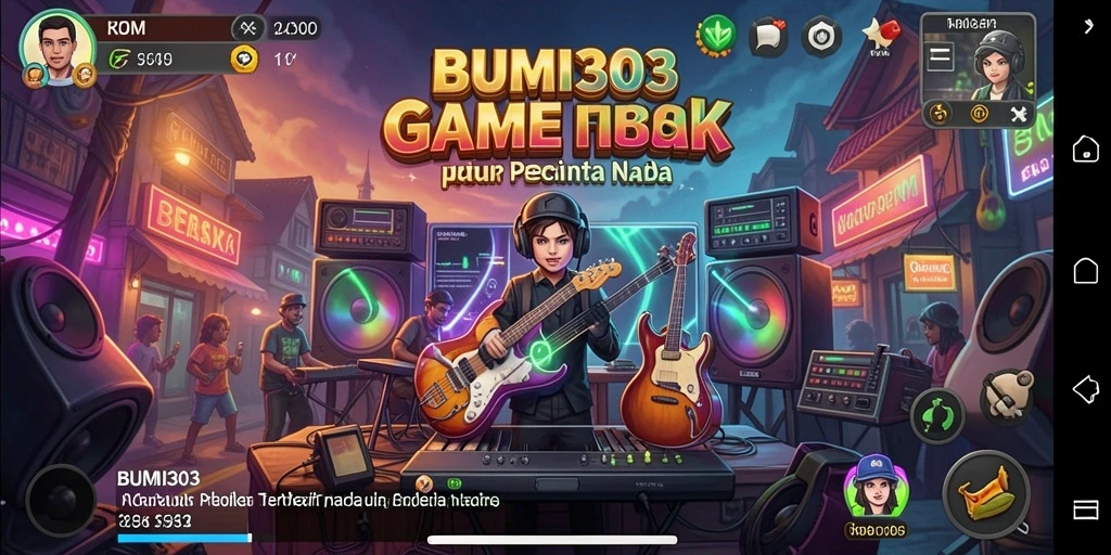Gameplay menarik BUMI303 dengan lagu-lagu yang beragam.