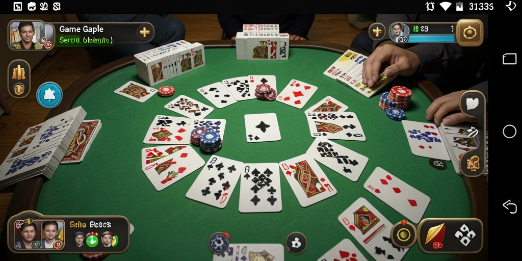 Gameplay seru Gaple di FB333 dengan antarmuka yang menarik.