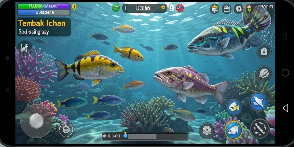 Screenshot gameplay FUJI66 menampilkan momen menangkap ikan yang mendebarkan.