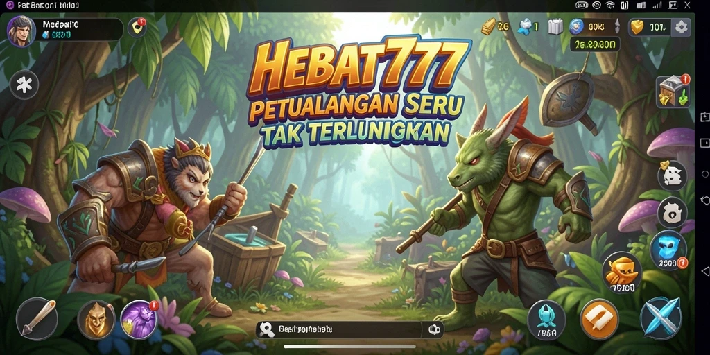Tampilan gameplay HEBAT777 yang menakjubkan dari petualangan seru.