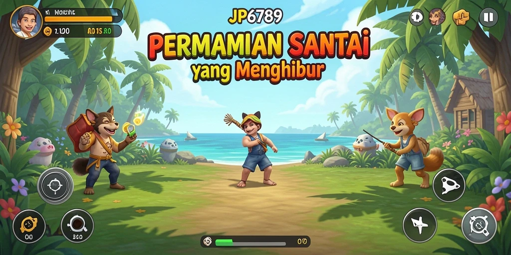 Tampilan gameplay JP6789 dengan grafis cerah dan level yang menarik.
