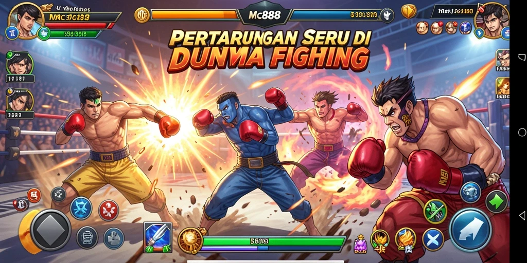 Gameplay seru dan pertarungan mendebarkan di MC888.