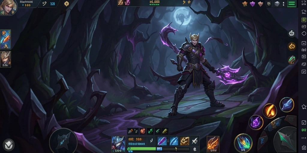 Screenshot gameplay menyeramkan dari MLBB8, menunjukkan suasana yang mencekam.