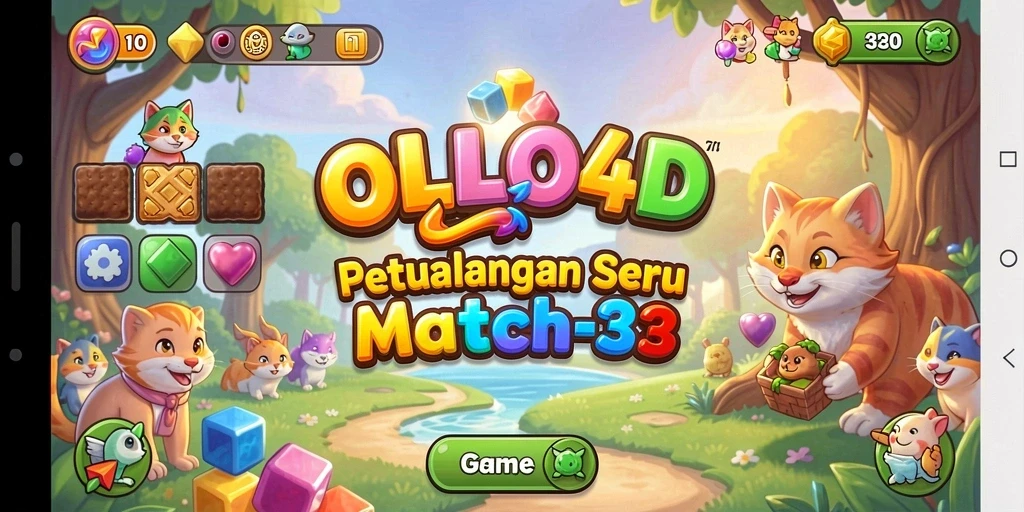 Gameplay seru dan menantang di OLLO4D Match-3.