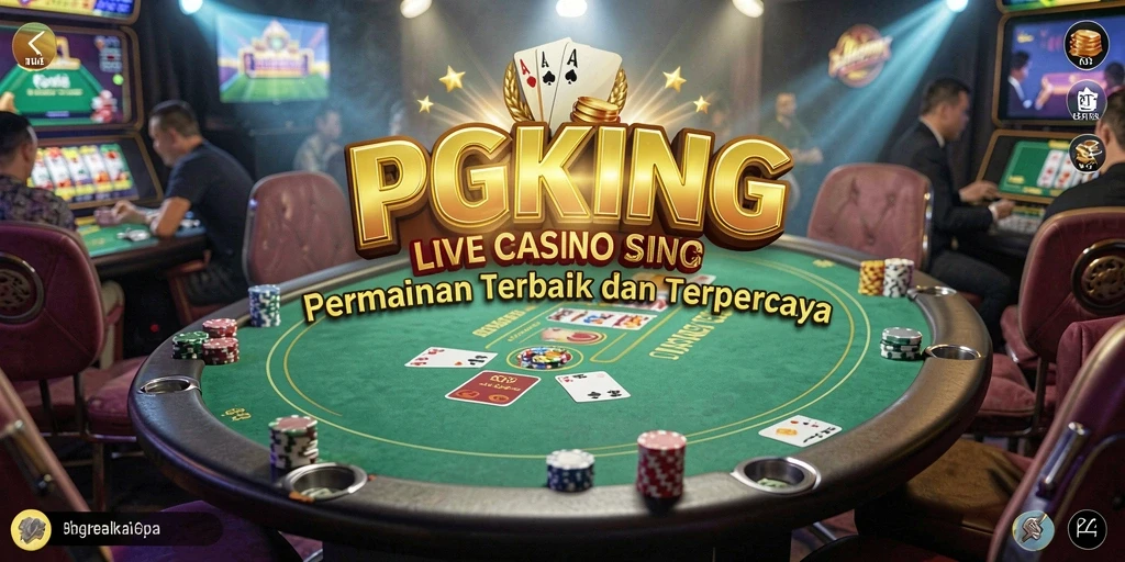 Tampilan gameplay PGKING yang menarik dan seru di Live Casino.