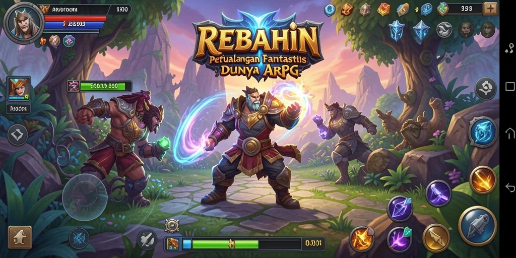 Tampilan gameplay yang menarik dalam REBAHIN.