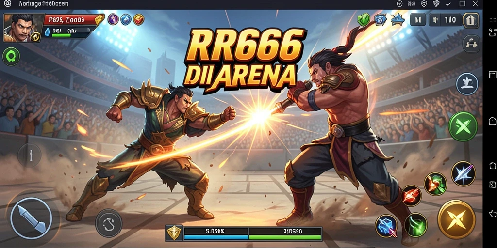 Tangkapan layar gameplay pertarungan di RR666 yang intens.