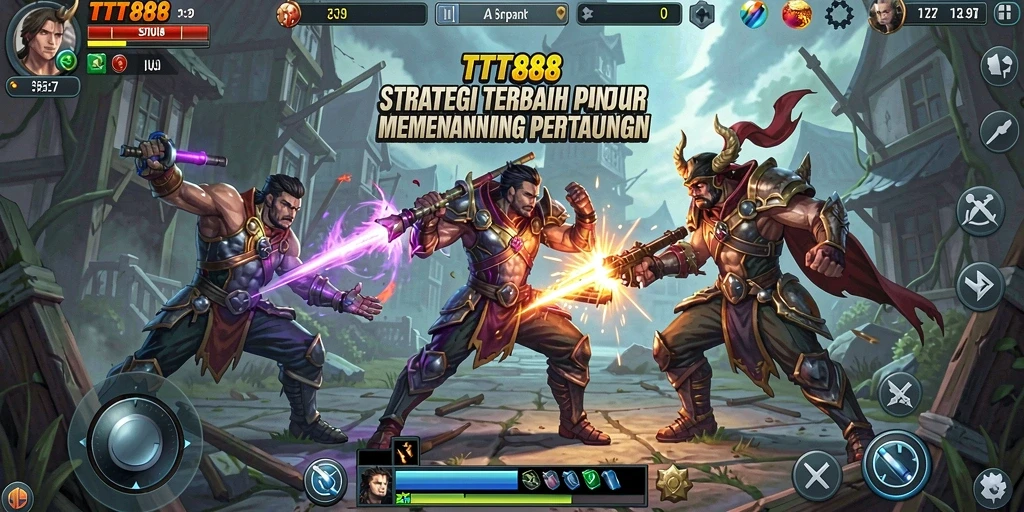 Tangkapan layar utama TTT888 menampilkan suasana gameplay yang intens dan penuh strategi.