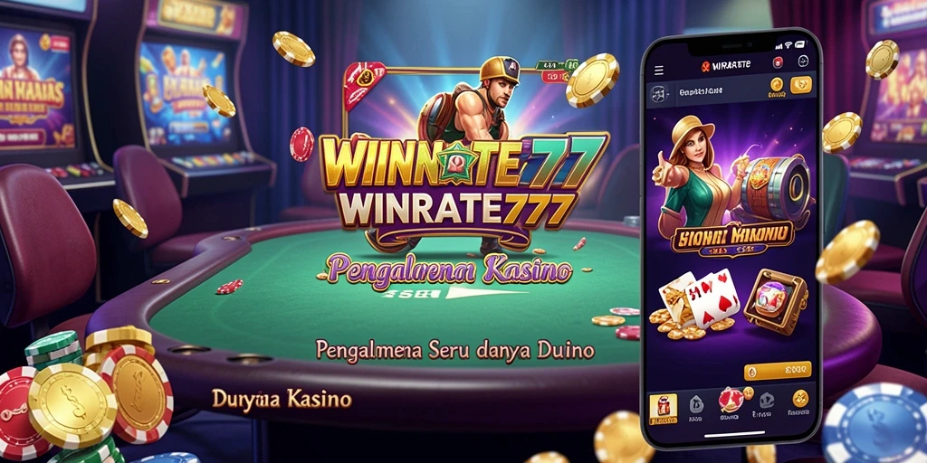Tampilan gameplay WINRATE777 yang menarik dalam lingkungan Kasino.
