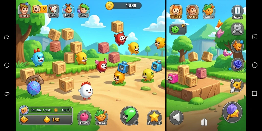Tampilan gameplay seru dalam X88 dengan berbagai teka-teki menarik.