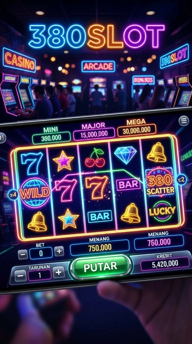 Tampilan utama aplikasi 380slot yang menarik.